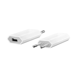 POWER ADAPTER W/PLUG, COMPACT, USB, IPHONE/IPOD-EUROPE