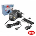 ALIMENTADOR COMPACTO COMUTADO 7 SAIDAS 3-12V 1500mA 18W
