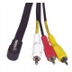 Cabo Câmara JACK 3.5mm Macho / 3 RCA Macho