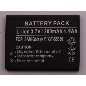 Batería Compatible Li-ion, 3,7 Volt, 1200mAh, 4,4Wh, insert pack
