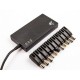 Carregador Universal Ac/DC, 100-240V Seleção automática de voltagem com display LED, Ultra-Slim, 11 Conectores - 70W