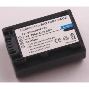 Bateria 7,4V-700MAH compatível c/ Sony NP-FH60