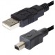 Cabo USB-A Macho / MINI USB 4 PINOS Macho 3M