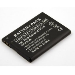 BATERÍA HUAWEI ASCEND G510, LI-ION, 3,7V, 1700MAH, 6,3WH