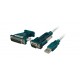 Cable + Adaptador Série 9Pin + 25 Pines para USB 1m