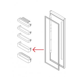 Prateleria da Porta Frigor&iacute;fico Bosch 00744758