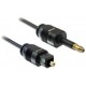 Cabo Delock Toslink Standard macho / Toslink mini 3.5 mm macho 2 m