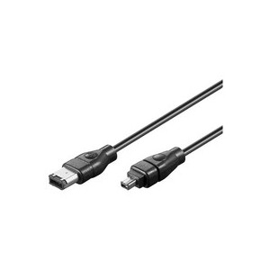 MICROCONNECT FIREWIRE 6P-4P 2M M-M