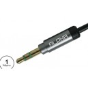 CABO JACK 3.5MM MACHO / JACK 3.5MM MACHO 1M ST PRETO