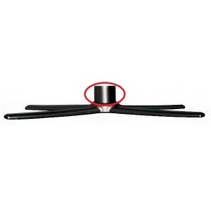 Pé de Suporte (Neck) para LCD Denver PRETO