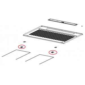 Gatilhos plásticos de fixação do Filtro