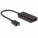 High Speed Micro USB Male SlimPort to HDMI Female Connector