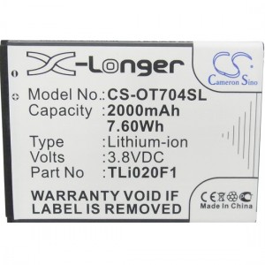 Batería Compatible ALCATEL ONETOUCH 7041D POP C7 (CS-OT704SL) 2000mAh
