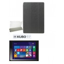 Capa Flip Cover Compativel Mitsai KUBO 9.7 Textura ORACLE Cinza