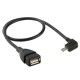 CABO OTG MICRO USB MACHO / USB 40cm