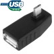 ADAPTADOR 90º MICRO USB PARA USB OTG KUBO