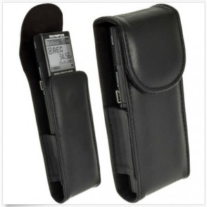 Bolsa em Pele Compativel com Olympus VN-713PC, 732PC, 8600PC Voice Recorders