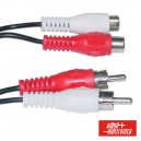 CABO 2-RCA MACHO / 2-RCA FÊMEA 10M