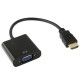 Adaptador VGA (Femea) para HDMI (Macho)