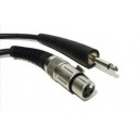 Cabo XLR Fêmea/Jack 6.5mm Macho 2 Metros
