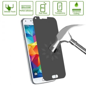 Vidro Temperado 0,4 mm de alta qualidade de 180 graus de Privacidade Anti Reflexo Samsung Galaxy S5 / G900