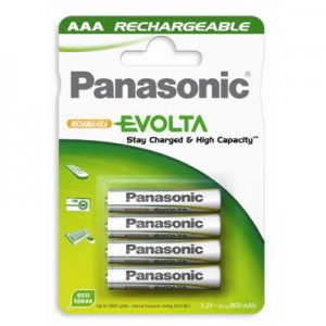 Pila Recargable R03 800mAh EVOLTA (Blister 4) Panasonic