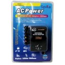 Adaptador Universal AC/DC 3V,4,5V, 6V, 7,5V, 9,0V, 12V 1800MAH
