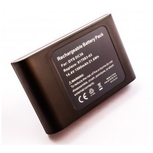 Bateria compativel dyson DC30, Li-ion, 14,4V, 1500mAh, 21,6Wh, black