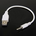 Cabo USB para  3.5mm Jack - IPod shuffle 1st /2nd /3rd Geração 15.5cm
