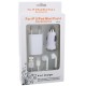 Kit de Viagem (carregador,cabo,adaptador isqueiro e auriculares) iPhone 6/6 Plus, 5/5S/5C (branco)