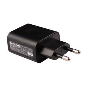 Carregador original EU 10W (5.2V 2A) negro  Lenovo - 36200057
