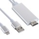 Cabo compativel Lightning para HDMI com cabo de carregamento USB (Cinzento)
