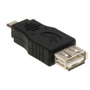Adaptador USB Femea para Micro USB Macho