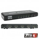 DISTRIBUIDOR HDMI AMPLIFICADO 1 ENTRADA 4 SAÍDAS PROK