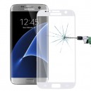 Pelicula Vidro Temperado Curvo Samsung Galaxy S7 Edge / G935(Branco) 0.26mm 9H