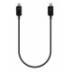 CABO MICRO USB TIPO-B MACHO / MICRO USB TIPO-B MACHO 30cm PRETO
