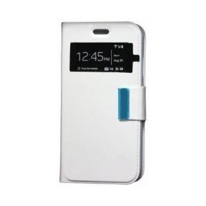 CAPA FLIP COVER P-VIEW MEO SMART A30 BRANCA