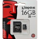 CARTÃO KINGSTON MICRO SD 16GB CLASSE 4