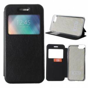 CAPA LIVRO IPHONE 7 JANELA MAGNÉTICO PRETO