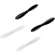 PACK 20 HELICES HUBSAN X4 (PRETAS/BRANCAS)