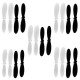 PACK 20 HELICES HUBSAN X4 (PRETAS/BRANCAS)