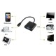 Cabo adaptador Micro HDMI macho para VGA femea c/cabo audio FULL HD 1080P