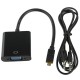Cabo adaptador Micro HDMI macho para VGA femea c/cabo audio FULL HD 1080P