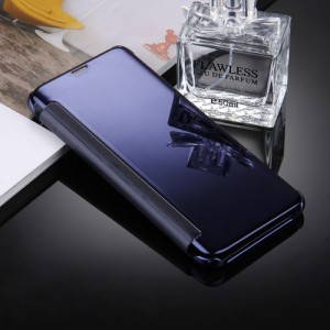 FUNDA COMPATIBLE SAMSUNG GALAXY S8 PLUS / G9550 FLIP DE ESPEJO (AZUL OSCURO)