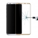 PROTETOR VIDRO TEMPERADO CURVO Samsung Galaxy S8 / G9500 DOURADO