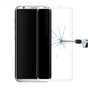 PROTECTOR CRISTAL TEMPLADO CURVO SAMSUNG GALAXY S8 PLUS / G9550 BLANCO