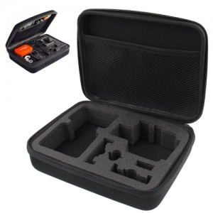 BOLSA PROTEÇAO SHOCKPROOF WATERPROOF EVA PORTABLE CASE FOR XIAOYI, SIZE: 22.5CM X 17.5CM X 6.7CM(PRETA)