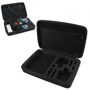 BOLSA PROTEÇAO SHOCKPROOF WATERPROOF PORTABLE CASE FOR GOPRO HERO 4 / 3+ / 3 / 2 / 1(PRETA)