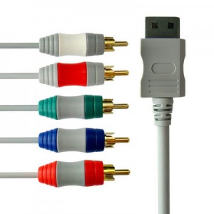 Cable de Vídeo Componentes Compatible C/ Nintendo Wii