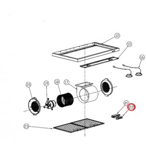 BOTONES DE EXHAUSTOR BECKEN ZÉFIRO III 60CM IX